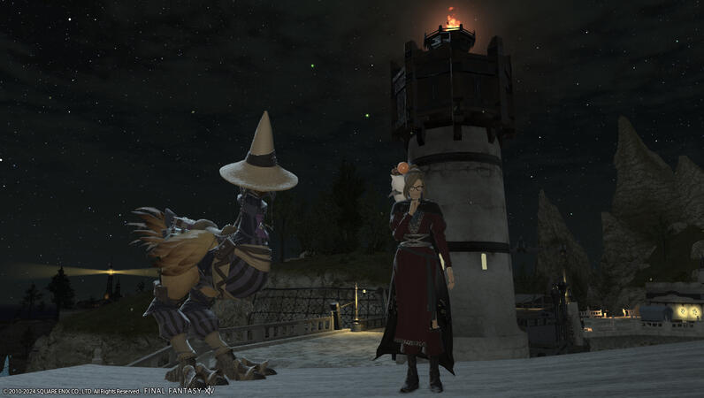 My guardian Oschon's torch in The God's Grip Lower La Noscea