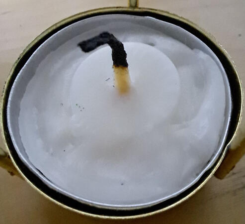 On one of my first days I lit an 8 hour candle to reflect and pray. Then before I knew it, it had burnt and melted nearly all the way down. I didn't notice the time pass so quickly. This has never happened before, so I found it very interesting.